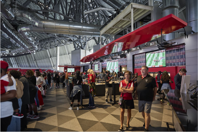 Sports Illustrated Tickets Lounge at Mercedes-Benz Stadium