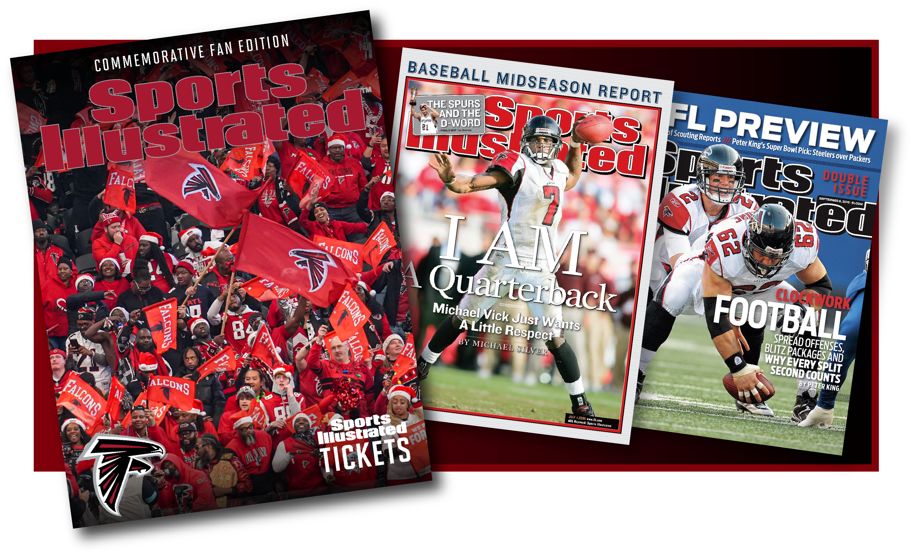 Sports Illustrated Falcons Magazine Spread